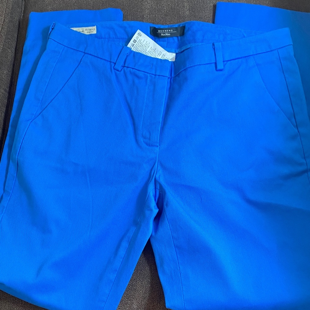 Weekend MaxMara Vibrant Blue Trousers